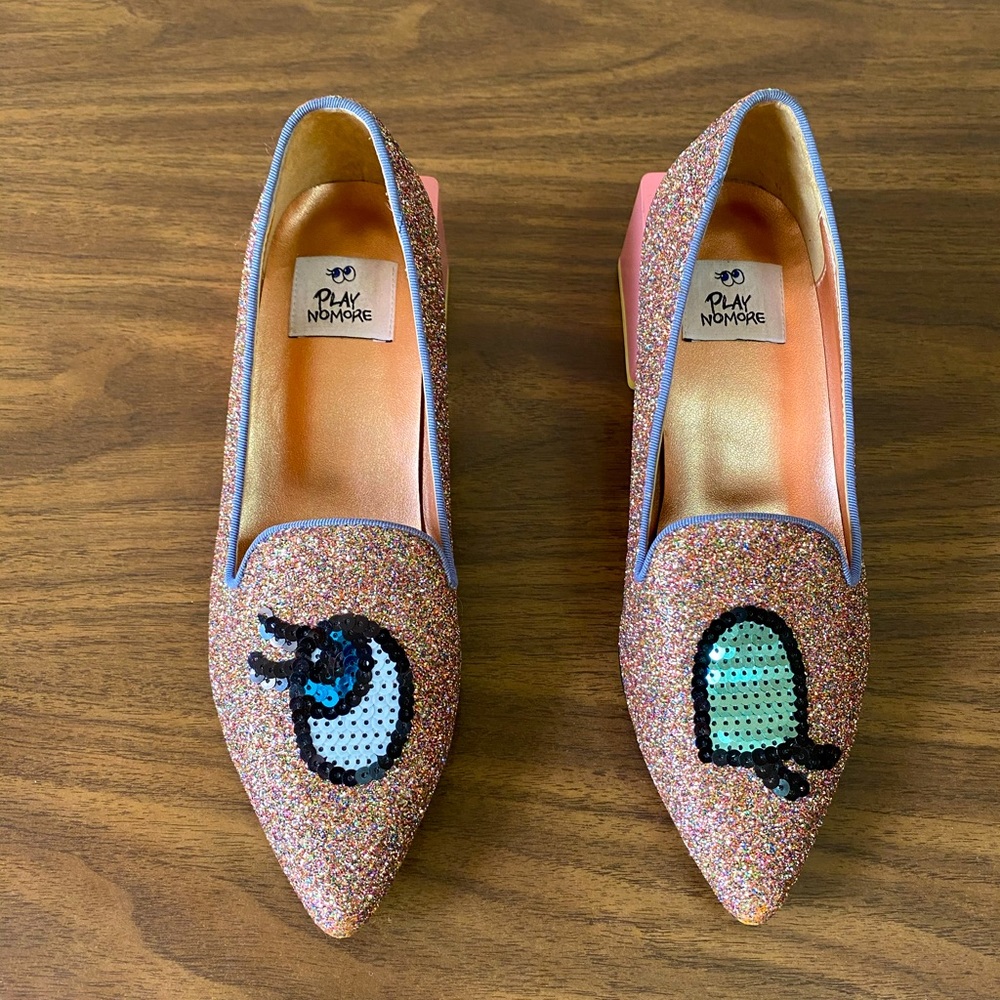 Playnomore loafer block heal size 7 designer